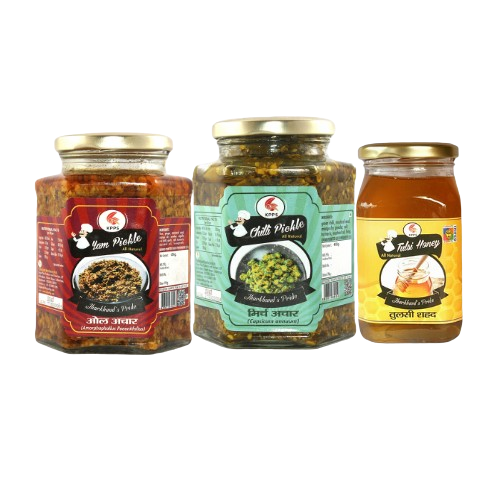 Yam+ Green chilli+ Tulsi Honey (400g/500g)